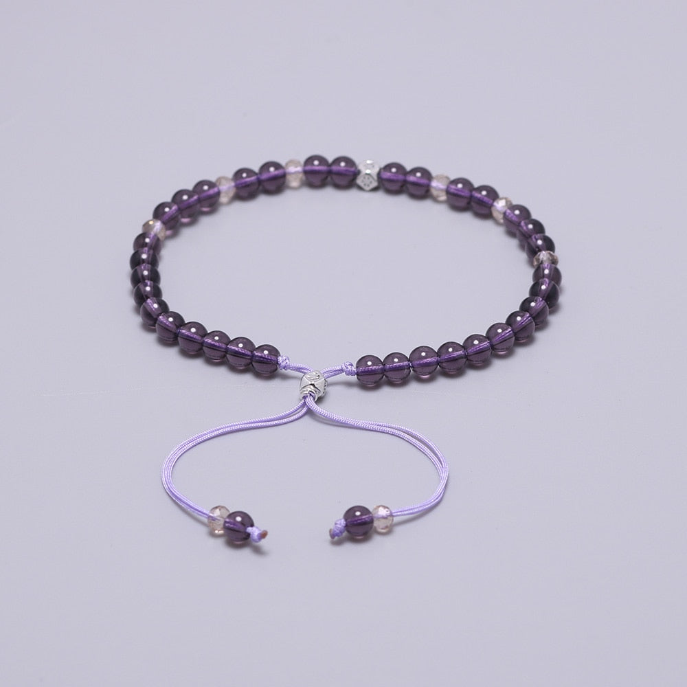 Natural Amethyst Beads Bracelet