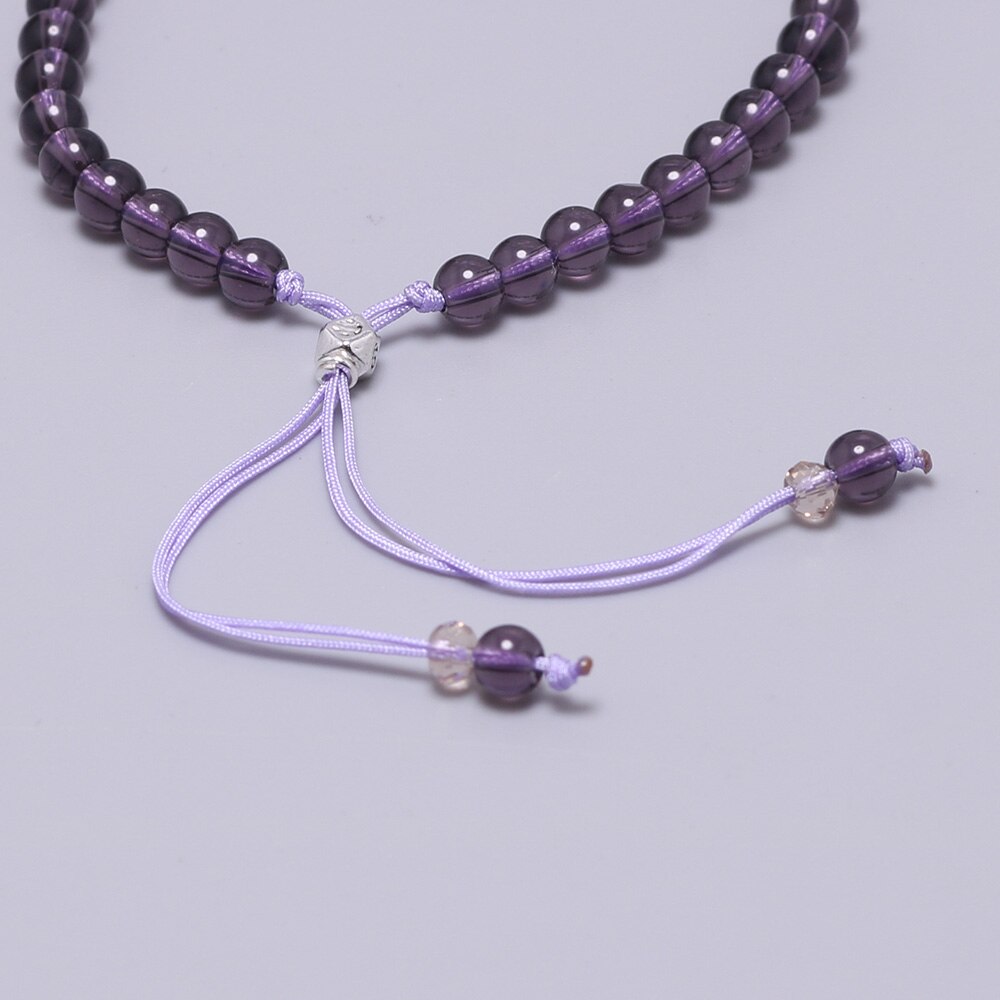 Natural Amethyst Beads Bracelet