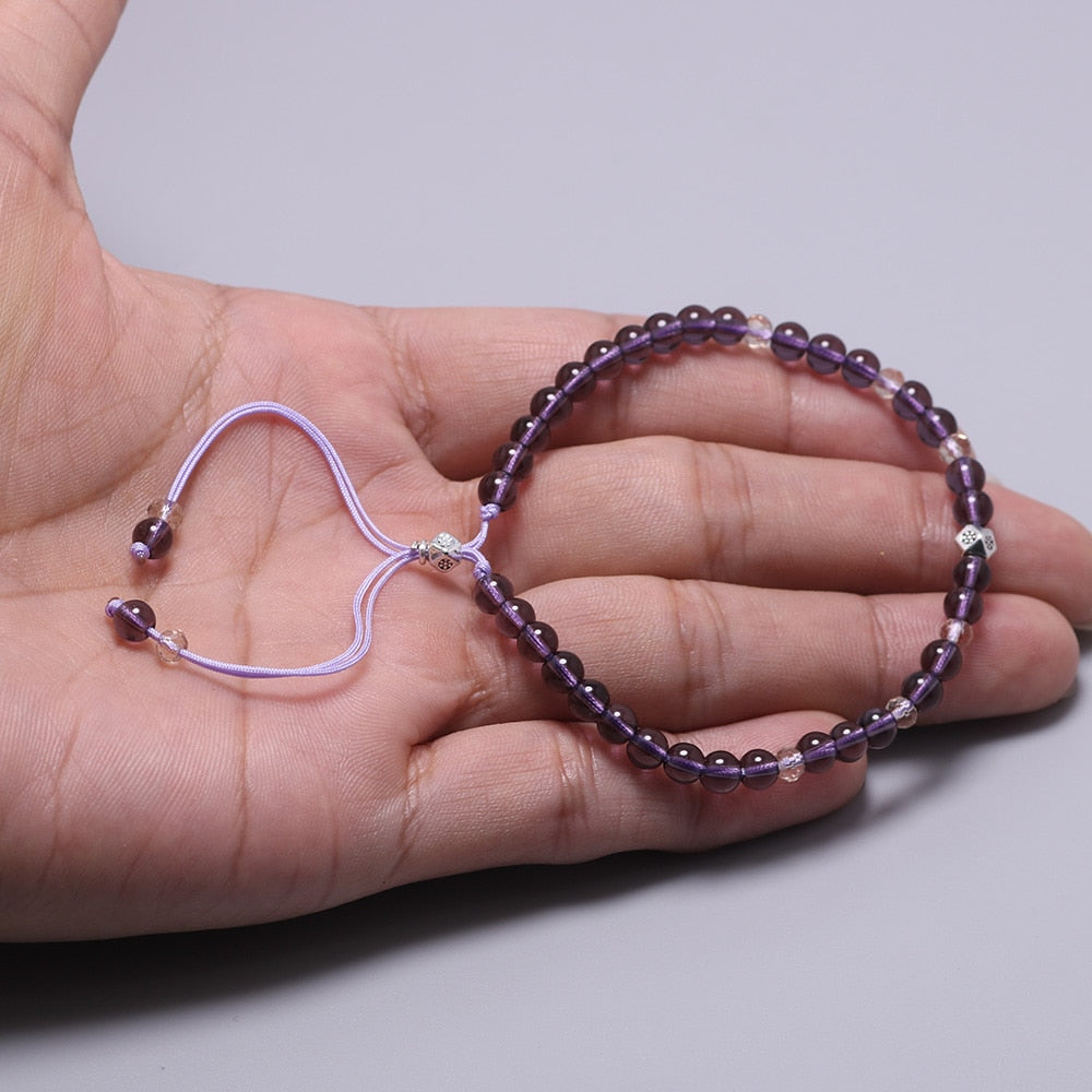 Natural Amethyst Beads Bracelet