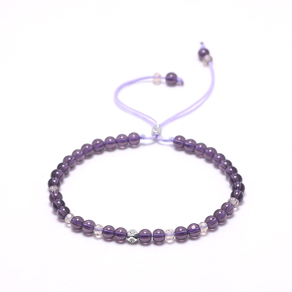 Natural Amethyst Beads Bracelet