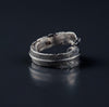 Sterling Silver Feather Open Ring