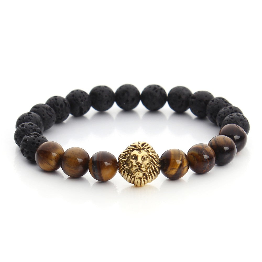 Agate Stone Lion Eye Mala Energy Beads