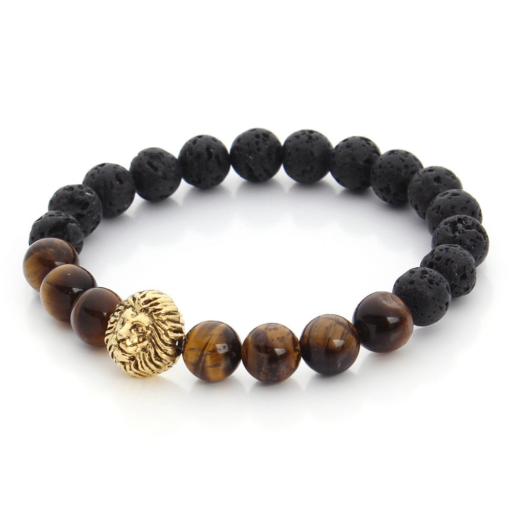 Agate Stone Lion Eye Mala Energy Beads