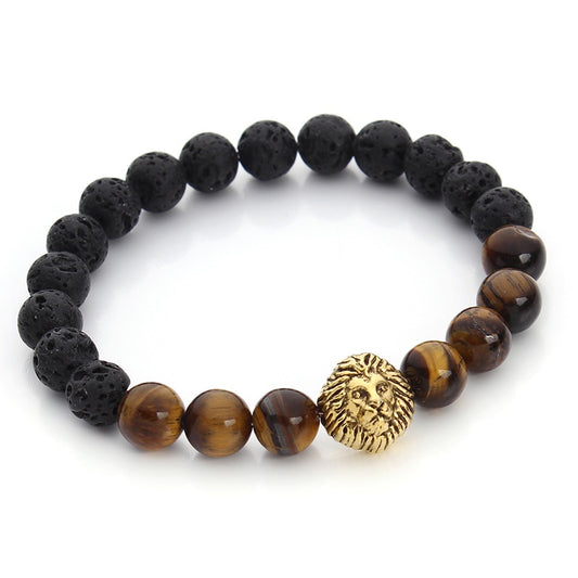 Agate Stone Lion Eye Mala Energy Beads