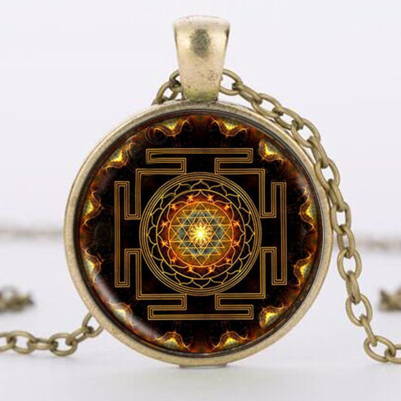 Sacred Sri Yantra Necklace + Pendant