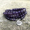 Amethysts 108 Mala Bracelet