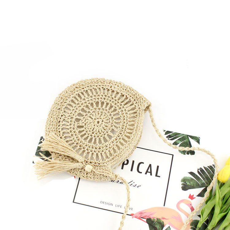 Mandala Rattan Woven Handbag