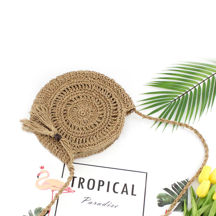 Mandala Rattan Woven Handbag