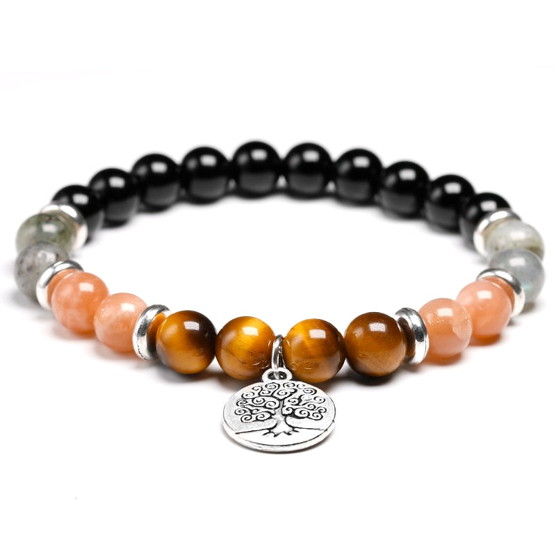 Sunstone Tree of Life Bracelet